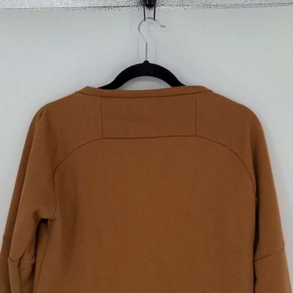 Deso Supply Leland‎ Cropped Sweatshirt Sweater Size Medium Camel Tan Terry Thumb - Picture 10 of 13